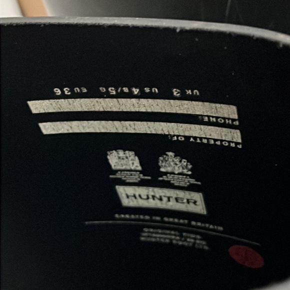 Hunter Original Kids' Classic Rain Boot Black Mate Little Kid/Big Kid) S… - Picture 9 of 16